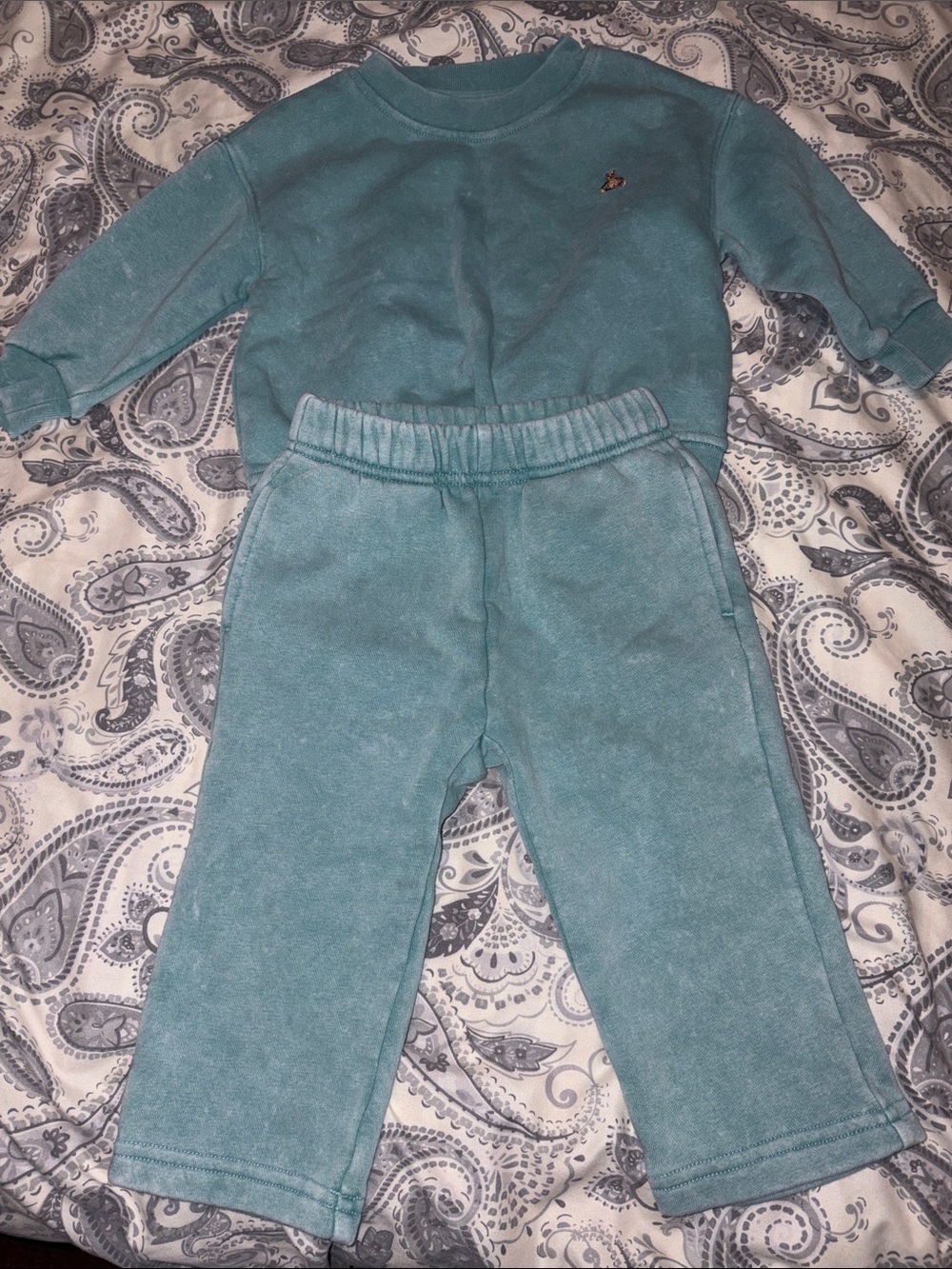 GAP Teal Sweatshirt and Jogger Set